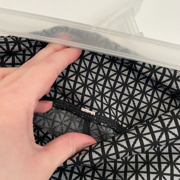 LULULEMON Wunder Under Pant Full-On Luon Tri Geo Silver Spoon Black Leggings 4 - Picture 8 of 16